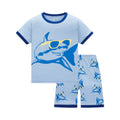 Kids Pyjamas Set for Summer Children Short Sleeve Sleepwear