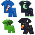Kids Pyjamas Set for Summer Children Short Sleeve Sleepwear
