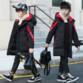 High-Quality Unisex Long Hooded Waterproof Thicken Coat For Kids
