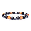 New Magnetic Hematite Bracelets Tiger Eye Stone Bead Couple Bracelets