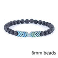 Natural Gemstone Bracelet - Lava Stone Bracelet Natural Moonstone Bead