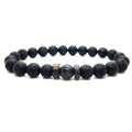 Natural Gemstone Bracelet - Lava Stone Bracelet Natural Moonstone Bead