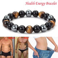 New Magnetic Hematite Bracelets Tiger Eye Stone Bead Couple Bracelets