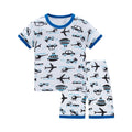 Kids Pyjamas Set for Summer Children Short Sleeve Sleepwear