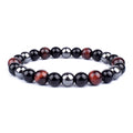 New Magnetic Hematite Bracelets Tiger Eye Stone Bead Couple Bracelets