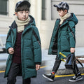 High-Quality Unisex Long Hooded Waterproof Thicken Coat For Kids