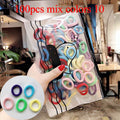 100 pcs/Set Colourful Elastic Ponytail Hair Bands Bobbles