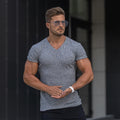 Knitted Short Sleeve Slim Fit Shirts