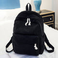 Soft Fabric Striped Corduroy Designer Teenage Girls School Backpack