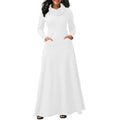 Elegant Maxi Long Pocket Dress For Women