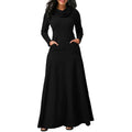 Elegant Maxi Long Pocket Dress For Women