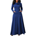 Elegant Maxi Long Pocket Dress For Women