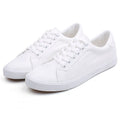 White Black Style Lace Up Men's Fashion Vulcanized Sneakers