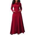 Elegant Maxi Long Pocket Dress For Women