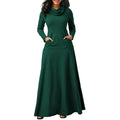Elegant Maxi Long Pocket Dress For Women