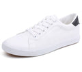 White Black Style Lace Up Men's Fashion Vulcanized Sneakers