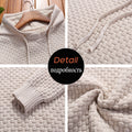 Warm Knitted Jumper Pullover Hooded Sweater For Men