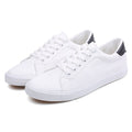White Black Style Lace Up Men's Fashion Vulcanized Sneakers