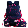 3pcs/Set Children Teenagers Girls Printing School Backpack