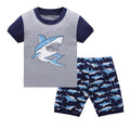 Kids Pyjamas Set for Summer Children Short Sleeve Sleepwear