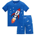 Kids Pyjamas Set for Summer Children Short Sleeve Sleepwear