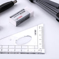 8 pcs/set Protractor Drawing Triangle Eraser Compasses Set Math Eraser Ruler For Students School Supplies