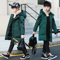 High-Quality Unisex Long Hooded Waterproof Thicken Coat For Kids