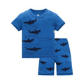 Kids Pyjamas Set for Summer Children Short Sleeve Sleepwear
