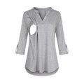 New Fashion Maternity Shirts Long Sleeve Blouse For Breastfeeding