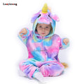 Winter Flannel Unisex Children Onesie Kids Baby Pyjamas