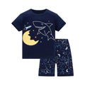 Kids Pyjamas Set for Summer Children Short Sleeve Sleepwear