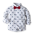 3PCS Set Baby Boy Outfits Suit Tie Shirts+Pants+Vest