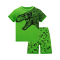 Kids Pyjamas Set for Summer Children Short Sleeve Sleepwear