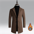 Slim Fit Long Winter Trench Coats for Men
