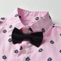 3PCS Set Baby Boy Outfits Suit Tie Shirts+Pants+Vest