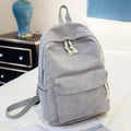 Soft Fabric Striped Corduroy Designer Teenage Girls School Backpack