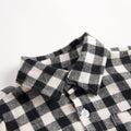 Newborn Baby Boys Bodysuits Fashion Plaid Long Sleeve
