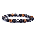 New Magnetic Hematite Bracelets Tiger Eye Stone Bead Couple Bracelets