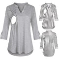 New Fashion Maternity Shirts Long Sleeve Blouse For Breastfeeding