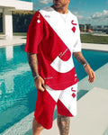 Summer Men's Fashion Tracksuit Set Beach Wear