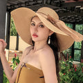 Classic Bowknot Summer Folding Straw Holiday Sun Hat