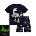 Kids Pyjamas Set for Summer Children Short Sleeve Sleepwear