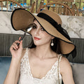 Classic Bowknot Summer Folding Straw Holiday Sun Hat