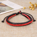 Trendy Genuine Charm Leather Stainless Steel Multilayer Braided Bracelets