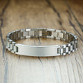 Custom Free Engraving Stainless Steel Chain Bracelets