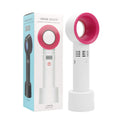 USB Portable Bladeless Rechargeable Handheld Fan Eyelashes Dryer Makeup Tool