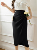 Vintage Hip Fashion High Waist Split One-Step Skirts