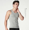 3pcs / 100% Cotton Mens Sleeveless Tank Top Solid Muscle Vest Undershirts Singlets