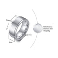Spinner Stress Release Stainless Steel Ring -6/8mm