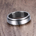 Spinner Stress Release Stainless Steel Ring -6/8mm
